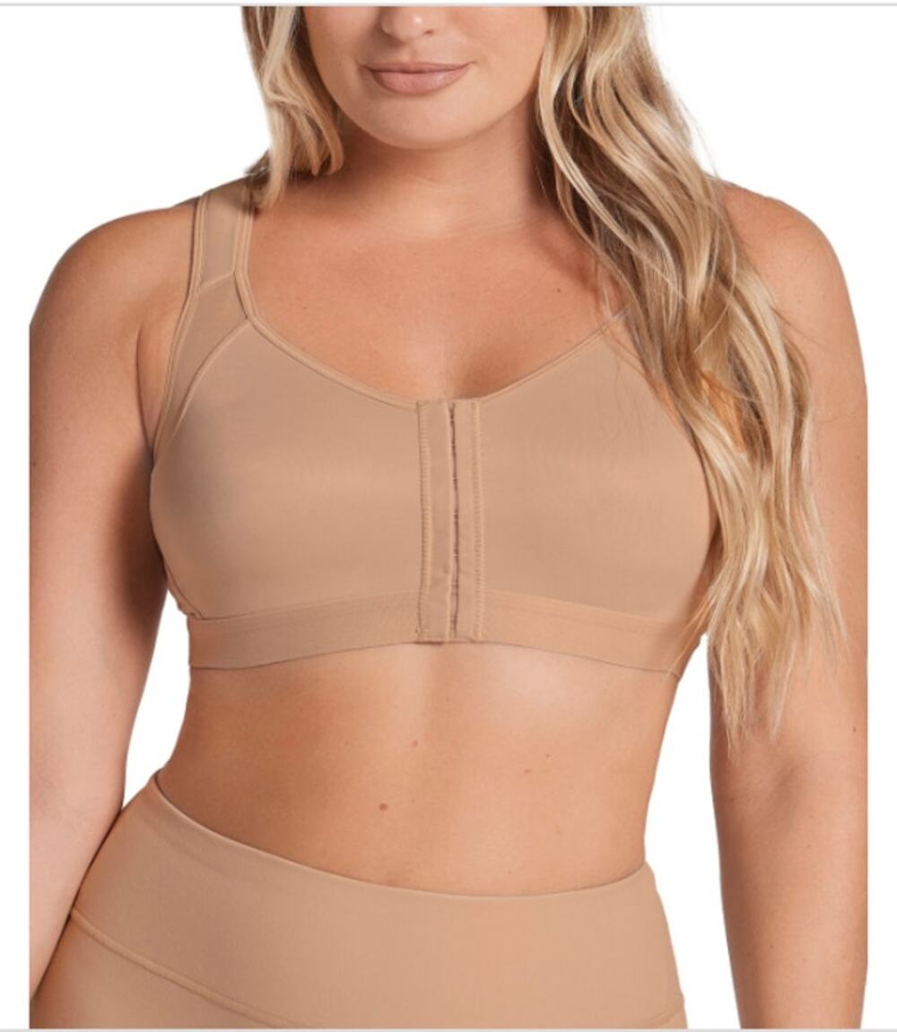 Leonisa Posture Corrector Back Support Wireless Bra Sport Golden Beige 34B